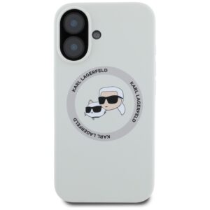 Dėklas Karl Lagerfeld Silicone Double Heads And Circle MagSafe Apple iPhone 16 beige - Image 3