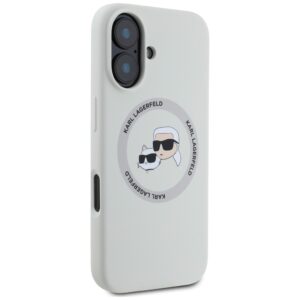 Dėklas Karl Lagerfeld Silicone Double Heads And Circle MagSafe Apple iPhone 16 beige - Image 4