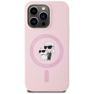 Dėklas Karl Lagerfeld Silicone Karl&Choupette MagSafe Apple iPhone 14 Pro Max rožinės spalvos - Image 3