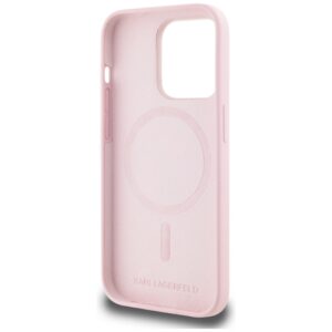 Dėklas Karl Lagerfeld Silicone Karl&Choupette MagSafe Apple iPhone 14 Pro Max rožinės spalvos - Image 7