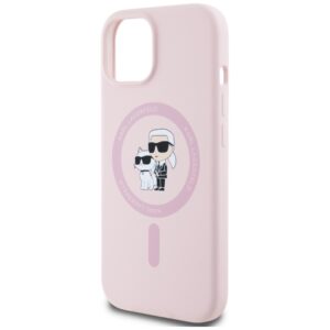 Dėklas Karl Lagerfeld Silicone Karl&Choupette MagSafe Apple iPhone 15 Plus rožinės spalvos - Image 6