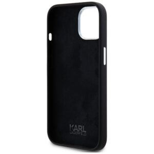 Dėklas Karl Lagerfeld Silicone Metal Script Logo Apple iPhone 15 juodos spalvos - Image 7