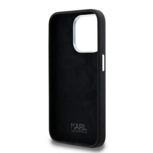 Dėklas Karl Lagerfeld Silicone Metal Script Logo Apple iPhone 15 Pro Max juodos spalvos - Image 7