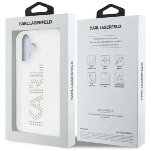Dėklas Karl Lagerfeld IML Rhinestones Logo Apple iPhone 16 skaidrus - Image 8