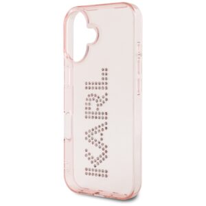 Dėklas Karl Lagerfeld IML Rhinestones Logo Apple iPhone 16 rožinės spalvos - Image 6
