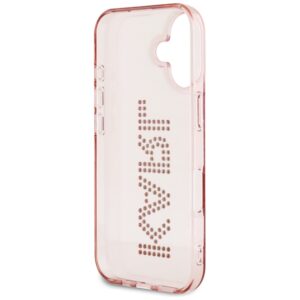 Dėklas Karl Lagerfeld IML Rhinestones Logo Apple iPhone 16 rožinės spalvos - Image 7