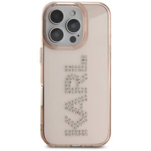 Dėklas Karl Lagerfeld IML Rhinestones Logo Apple iPhone 16 Pro Max rožinės spalvos - Image 3