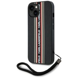 Dėklas Karl Lagerfeld Saffiano Athleisure Stripes Cord Apple iPhone 15 red - Image 2