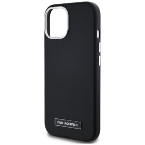 Dėklas Karl Lagerfeld FW Metal Plate MagSafe Apple iPhone 15 juodos spalvos - Image 6