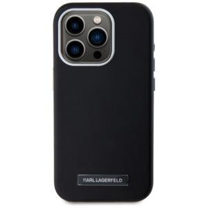 Dėklas Karl Lagerfeld FW Metal Plate MagSafe Apple iPhone 15 Pro Max juodos spalvos - Image 3