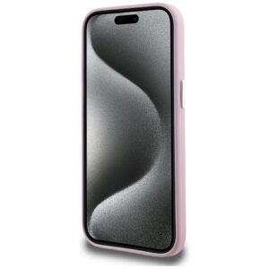 Dėklas Karl Lagerfeld FW Metal Plate MagSafe Apple iPhone 15 rožinės spalvos - Image 5