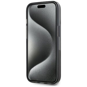 Dėklas Karl Lagerfeld Liquide Glitter Monogram Gradient Apple iPhone 15 juodos spalvos - Image 5
