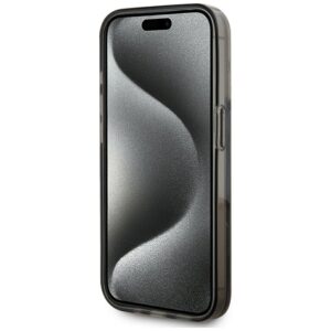 Dėklas Karl Lagerfeld Liquide Glitter Monogram Gradient Apple iPhone 15 Pro juodos spalvos - Image 5