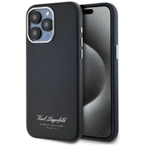 Dėklas Karl Lagerfeld hotel RSG Apple iPhone 15 Pro juodos spalvos
