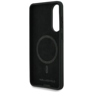 Dėklas Karl Lagerfeld Silicone Double Heads And Circle MagSafe Samsung Galaxy S25 Edge juodos spalvos - Image 7