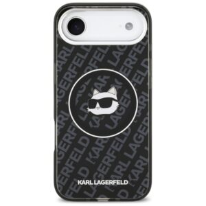 Karl Lagerfeld IML Choupette Head Logo MagSafe dėklas Apple iPhone Air juodos spalvos - Image 3