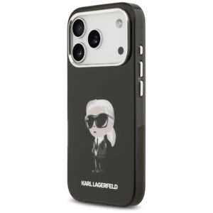 Karl Lagerfeld IML Aquarelle Karl & Logo MagSafe dėklas Apple iPhone 17 Pro juodos spalvos - Image 2