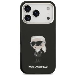 Karl Lagerfeld IML Aquarelle Karl & Logo MagSafe dėklas Apple iPhone 17 Pro juodos spalvos - Image 3