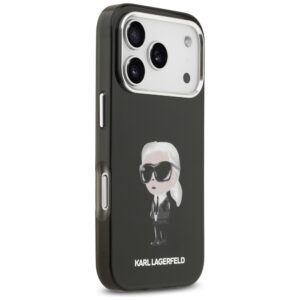 Karl Lagerfeld IML Aquarelle Karl & Logo MagSafe dėklas Apple iPhone 17 Pro juodos spalvos - Image 4