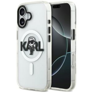Karl Lagerfeld IML Karl Sketch Logo MagSafe dėklas Apple iPhone 17 skaidrus - Image 1