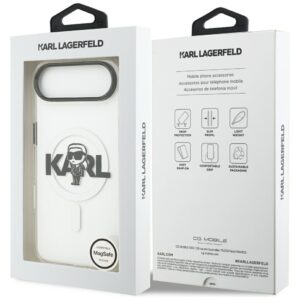 Karl Lagerfeld IML Karl Sketch Logo MagSafe dėklas Apple iPhone Air skaidrus - Image 8