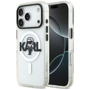 Karl Lagerfeld IML Karl Sketch Logo MagSafe dėklas Apple iPhone 17 Pro skaidrus - Image 1