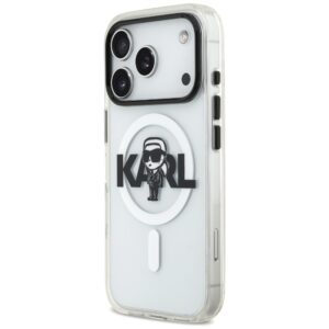 Karl Lagerfeld IML Karl Sketch Logo MagSafe dėklas Apple iPhone 17 Pro skaidrus - Image 2