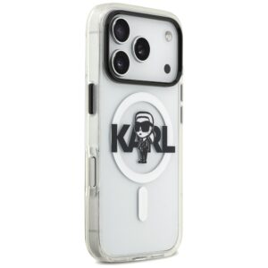 Karl Lagerfeld IML Karl Sketch Logo MagSafe dėklas Apple iPhone 17 Pro skaidrus - Image 4