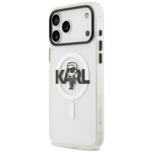 Karl Lagerfeld IML Karl Sketch Logo MagSafe dėklas Apple iPhone 17 Pro Max skaidrus - Image 2
