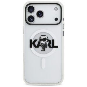 Karl Lagerfeld IML Karl Sketch Logo MagSafe dėklas Apple iPhone 17 Pro Max skaidrus - Image 3
