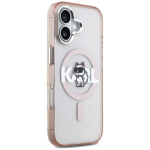 Karl Lagerfeld IML Choupette Sketch Logo MagSafe dėklas Apple iPhone 17 rožinės spalvos - Image 4