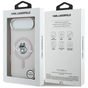 Karl Lagerfeld IML Choupette Sketch Logo MagSafe dėklas Apple iPhone Air rožinės spalvos - Image 8