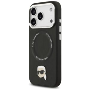 Karl Lagerfeld Karl Pin MagSafe dėklas Apple iPhone 17 Pro juodos spalvos - Image 2