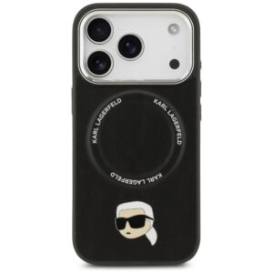 Karl Lagerfeld Karl Pin MagSafe dėklas Apple iPhone 17 Pro juodos spalvos - Image 3