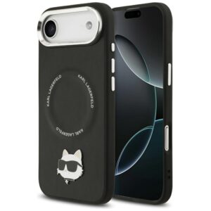 Karl Lagerfeld Choupette Pin MagSafe dėklas Apple iPhone Air juodos spalvos - Image 1
