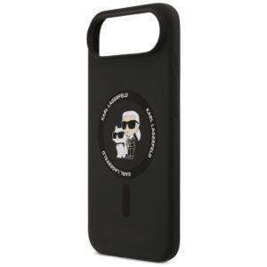 Karl Lagerfeld Silicone Karl&Choupette Ring MagSafe dėklas Apple iPhone Air juodos spalvos - Image 6