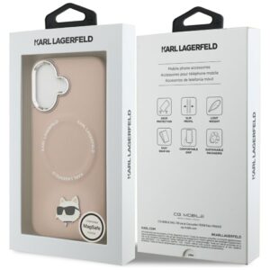 Karl Lagerfeld Choupette Pin MagSafe dėklas Apple iPhone 17 rožinės spalvos - Image 8