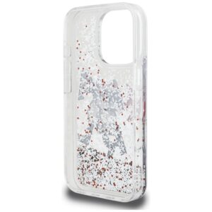 Dėklas Karl Lagerfeld Liquid Glitter Choupette Logo Apple iPhone 16 Pro Max skaidrus - Image 7
