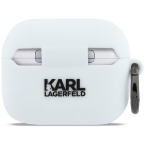 Dėklas Karl Lagerfeld Silicone Karl Head 3D skirtas AirPods Pro 3 baltos spalvos - Image 3