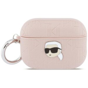 Dėklas Karl Lagerfeld Monogram Karl Head skirtas AirPods Pro 3 rožinės spalvos - Image 1