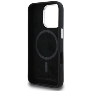 Dėklas Karl Lagerfeld Silicone Karl&Choupette Sketch MagSafe Apple iPhone 16 Pro Max juodos spalvos - Image 7