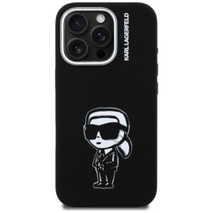 Dėklas Karl Lagerfeld Silicone Karl Sketch MagSafe Apple iPhone 16 Pro juodos spalvos - Image 3