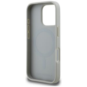 Dėklas Karl Lagerfeld Grained Pattern & Logo MagSafe Apple iPhone 16 Pro Max pilkos spalvos - Image 7