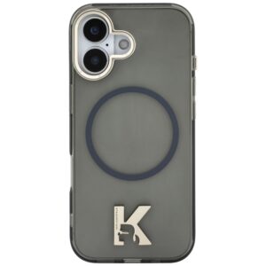 Dėklas Karl Lagerfeld IML K Head Logo MagSafe Apple iPhone 17 juodos spalvos - Image 3