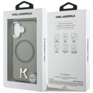 Dėklas Karl Lagerfeld IML K Head Logo MagSafe Apple iPhone 17 juodos spalvos - Image 8