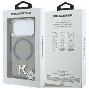 Dėklas Karl Lagerfeld IML K Head Logo MagSafe Apple iPhone 17 Pro Max juodos spalvos - Image 8