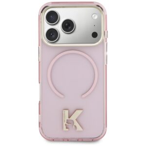 Dėklas Karl Lagerfeld IML K Head Logo MagSafe Apple iPhone 17 Pro rožinės spalvos - Image 3