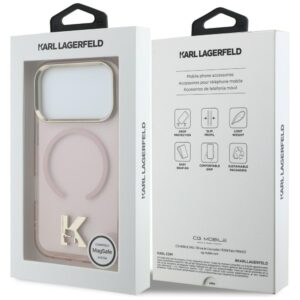 Dėklas Karl Lagerfeld IML K Head Logo MagSafe Apple iPhone 17 Pro rožinės spalvos - Image 8