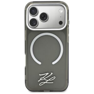 Dėklas Karl Lagerfeld IML KL Script Logo MagSafe Apple iPhone 17 Pro juodos spalvos - Image 3