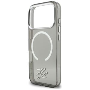 Dėklas Karl Lagerfeld IML KL Script Logo MagSafe Apple iPhone 17 Pro juodos spalvos - Image 6